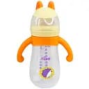 Бутылочка пластиковая Mega Zayka с силиконовыми ручками 260 мл MGZ-0200 (Yellow)