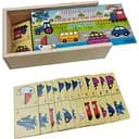 Деревянная игрушка Домино в пенале MD 2482 Транспорт