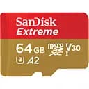 Карта пам'яті SanDisk microSD 64GB Class 10 UHS-I U3 A2 R170MB/s SDSQXCU-064G-GN6MN