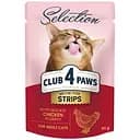 Влажный корм для кошек Club 4 Paws Selection Полосочки с курицей в соусе 85 г (B5631801)