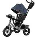 Триколісний велосипед Best Trike 3390-32-068 з надувними колесами фарою USB та пультом синій