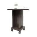Стол журнальный Эверест Визит на колесах венге темный (EVR-2128)