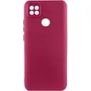 Чехол Silicone Cover Lakshmi Full Camera (AA) для Xiaomi Redmi 10A Бордовый / Marsala