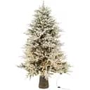 Елка искусственная J-line заснеженная со встроенной гирляндой 210 см (48880)