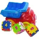 Машинка Doloni Смайлик №4013585 красный с голубым