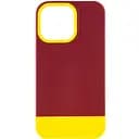 Чохол Epik TPU+PC Bichromatic для Apple iPhone 13 Pro Max 6.7 Brown burgundy/Yellow