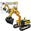 Конструктор для хлопчиків Екскаватор KY1077-78-79-80(3) — будівельна техніка 2 в 1, 207+ деталей