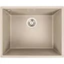 Гранітна мийка для кухні Platinum 5444 OASIS матовий титан