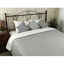 Покривало стьобане Руно White Grey, мікрофібра, 212х150 см, сірий (360.52У_White Grey)