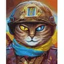 Алмазна мозаїка Brushme Котик Захисник Маріанна Пащук 40x50 см (DBS1034)