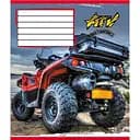 Зошит учнівський "Квадроцикли" 012-510232C-1 в косу лінію, 12 аркушів