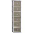 Тумба для обуви Happy Life пластиковая складная на 6 отсеков 33x26x100 см белая HPS658