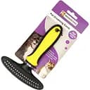 Расческа грабли Bronzedog округлая двухрядная 16х12 см