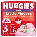 Набір трусиків-підгузків для дівчаток Huggies Little Movers Pants 3 (6-11 кг), 116 шт. (2 уп. по 58 шт.)