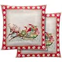 Наволочка новогодняя Lefard Home Textile Estrellas гобеленовая с люрексом 45х45 см серая (716-182)