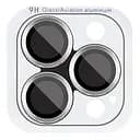 Захисне скло Epik Metal Classic на камеру у упак. для Apple iPhone 16 Pro 6.3/16 Pro Max 6.9 Срібний/Silver