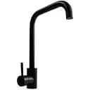 Смеситель кухонный Platinum NS02B (3008B-NA) поворотный однорычажный из нержавеющей стали черный матовый