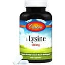 Лізин Carlson L-Lysine 500 мг 100 капсул