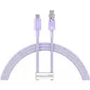 Кабель Baseus Explorer Series Fast Charging Cable with Smart Temperature Control USB-C to USB-C 100W 1 м Nebula Purple