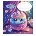 Зошит учнівський Школярик Star 012-3396K-1 в клітинку 12 аркушів