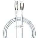 Кабель Baseus Glimmer Series 1 m Type-C - Type-C CADH000702 білий