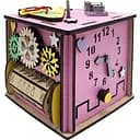 Развивающая игрушка Temple Group Бизикуб 15х15х15 см розовый (TG270876)