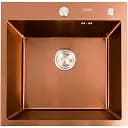 Кухонна мийка Platinum Handmade PVD з нержавіючої сталі 3 мм квадратна 50x50x22 см бронза (SP000032262)