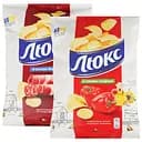 Набір: чипси Люкс зі смаком паприки 125 г + чипси Люкс зі смаком бекону 125 г
