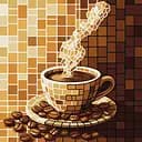 Картина по номерам "Витраж. Кофе" ©art_selena_ua KHO5166, 30х30 см