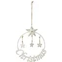 Ялинкова прикраса J-line Christmas металева кругла 22 см (17292)