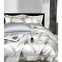 Комплект постельного белья Soho Memoria Feathers Pearl Евро 200x230 см белый (A130074)