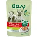 Вологий корм для собак Oasy Adult яловичина та морква 100 г