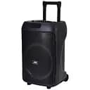 Колонка JBR-1205, MP3, Bluetooth, пульт дистанційного керування, 34x27x52 см, 12 дюймів, чорна