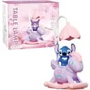 Детская настольная лампа Стич розовая (353B)