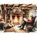 Картина по номерам Brushme Новогодняя сказка 40х50 см (BS53837)