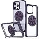 Чохол Epik TPU+PC Metal Ring with MagSafe для Apple iPhone 16 Pro 6.3 Темно-фіолетовий