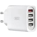 Зарядное устройство XO L100 4 USB порта выход 18W адаптер питания белый