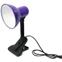 Настільна лампа на прищіпці фіолетова (11007)