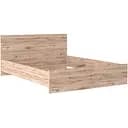 Кровать двуспальная Гербор Шанталь LOZ160 без основания под матрас 160x200 см Дуб санремо светлый (GRB-1199)