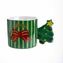 Чашка фарфоровая новогодняя Marry Christmas 350 мл Зеленый Yiwu FM-CS-51GR