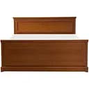 Ліжко двоспальне Гербор Соната 180 без основи під матрац 180x200 см Каштан (GRB-1196)