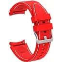 Ремінець для Samsung Galaxy Watch 5 44mm - червоно-білий ширина кріплення 20мм силікон Watchbands RLine (W43-8WB16441267)
