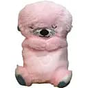 Мягкая игрушка для сна Спящая выдра с музыкой, светом, имитацией дыхания 30 см брожевая