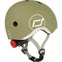 Шлем защитный детский Scoot and Ride с фонариком 45-51 см оливковый (SR-181206-OLIVE)