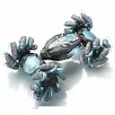 Радиоуправляемая Машина YJ 096-1 A-02, Трансформер 1:16, Колеса раскрывающиеся, Управл. жесты, Ролики, Акум. 3.7V, Синяя