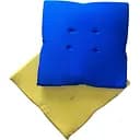 Водоотталкивающая подушка на стул Сине-желтая