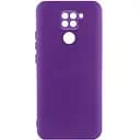 Чехол TPU GETMAN Liquid Silk Full Camera для Xiaomi Redmi Note 9 / Redmi 10X Фиолетовый / Purple