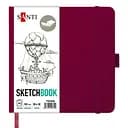 Скетчбук Santi для графіки 80 аркушів 18х18 см сливовий (743368)