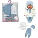 Одяг для ляльки-пупса 30-35см, комбінезон, шапочка, шубка YLC335I