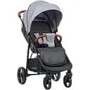Дитяча прогулянкова коляска-книжка El Camino ME 1024 X4 Gray Lines Сіра
